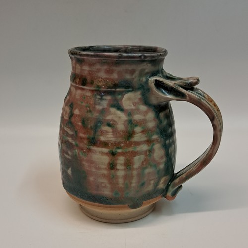 #230719 Mug Green and Mauve $19 at Hunter Wolff Gallery